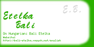 etelka bali business card